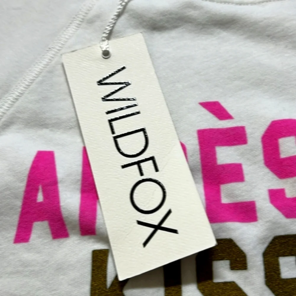 NWT Women's Wildfox Après-Ski Kiss Me Sweatshirt - Picture 6 of 8